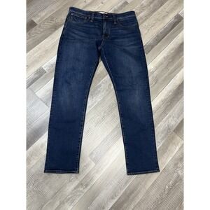Madewell Slim Jeans Size Men's 35x32 Blue Dark Wash Stretch